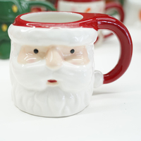Taza Navideña de Cerámica con Diseño de Bota de Santa Claus, de Alta Calidad, para Oficina, Cocina, Reutilizable, en Caja de Regalo para Niños