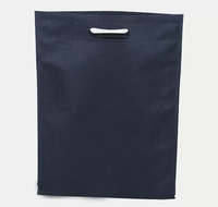 Sac écologique à poche plate réutilisable de grande capacité Sac à provisions de couleur unie personnalisé non tissé