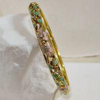 Gelang Logam Berhias Rhinestone Desain Bunga Langit Berbintang Tipis 0.6CM dengan Lapisan Enamel Tetesan Minyak, Hadiah Fashion Unisex