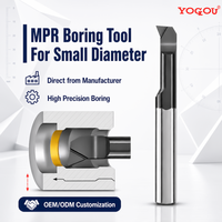 Barre de perçage miniature en carbure monobloc MPR pour l'usinage CNC de l'acier, outils de perçage, tournage de précision, haute rigidité, indexable et réglable