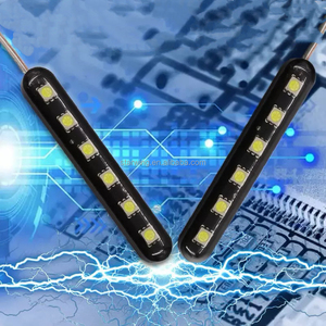 STAR WING-Feux stroboscopiques et de plaques d'immatriculation d'urgence à 6 LED pour gril de <span class=keywords><strong>moto</strong></span>: idéal pour les mises à niveau de vélo personnalisées - Product Image 1