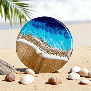 Tabla <span class=keywords><strong>de</strong></span> cortar personalizada <span class=keywords><strong>de</strong></span> madera <span class=keywords><strong>de</strong></span> acacia con resina epoxi, tabla <span class=keywords><strong>de</strong></span> cortar <span class=keywords><strong>de</strong></span> resina con diseño <span class=keywords><strong>de</strong></span> océano y río para servir alimentos, juego <span class=keywords><strong>de</strong></span> tenedores - Product Image 3