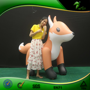 Joli <span class=keywords><strong>renard</strong></span> gonflable personnalisé chevauchant <span class=keywords><strong>un</strong></span> jouet publicitaire de dessin animé de <span class=keywords><strong>renard</strong></span> orange - Product Image 3