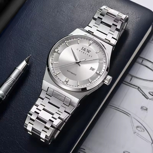 Montre mécanique automatique de luxe pour homme, sport, affaires, acier inoxydable, 42 mm, résistante à l'eau, verre, aiguilles analogiques - Product Image 5
