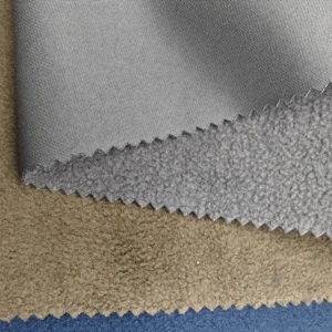 Chống-đóng cọc 100% polyester bông vải dệt kim và ngoại quan vải lông cừu kết hợp áo khoác - Product Image 6