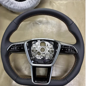 Vente chaude Volant En Cuir Perforé pour Audi A3 A4 A5 A6L A8 <span class=keywords><strong>C8</strong></span> Q5 Q7 Q8 TT B9 Volant En Fiber De Carbone - Product Image 3