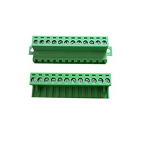 Bloc de bornes enfichable 12 broches pas de 5,08 mm avec oreilles, connecteurs sans soudure KF2EDGRKF-5.08-12PIN