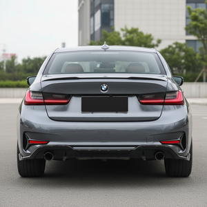 Diffuseur arrière en fibre de carbone pour BMW Série 3 G20 330i M Sport 2019-2022, style M Performance, séparateur de pare-chocs arrière - Product Image 1