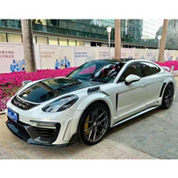 Pour Porsche Panamera 971 Kit carrosserie en Fiber de carbone Panamera 971 pare-chocs avant et arrière Style MSY amélioré capot ailes larges