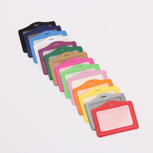 Imitation Leather Work ID <b>Card</b> Holder Printed PU Name Badges Employee Name Tags Student <b>Access</b> <b>Control</b> Badges Factory <b>Card</b> - Product Image 3