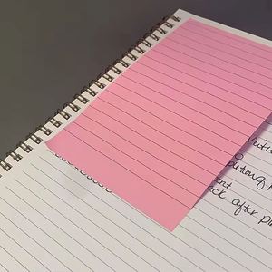 กระดาษโน้ตแบบมีเส้นบรรทัด 6 สีสดใส ขนาดใหญ่ แบบมีเส้นบรรทัด สีสันสดใส ติดแน่นมาก แผ่นบันทึกข้อความ - Product Image 3