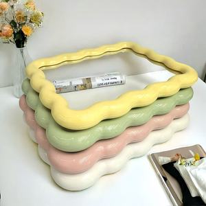 Specchio Ovale in Plastica Coreano all'Ingrosso, Specchio da Parete Quadrato Appendibile per Camera da Letto, Strumento di Bellezza, Specchio Pieghevole da Tavolo per Trucco Quotidiano - Product Image 5