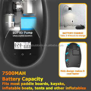 Pompe à air électrique 20 psi non rechargeable pour planche à pagaie 2026 – Mini pompe SUP - Product Image 2