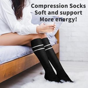 <span class=keywords><strong>Calcetines</strong></span> <span class=keywords><strong>de</strong></span> Compresión para Embarazo Personalizados 8-15 mmHg, <span class=keywords><strong>Calcetines</strong></span> <span class=keywords><strong>de</strong></span> Algodón hasta la Rodilla para Maternidad, Alivio <span class=keywords><strong>de</strong></span> la Hinchazón, OEM - Product Image 4