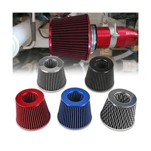 Filter Asupan Udara Kerucut Mobil Aliran Daya Super Karbon Aktif Universal Autofiltro De Aire Modifikasi Balap Jdm 76Mm