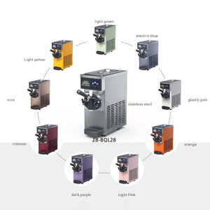 Machine à crème glacée automatique compacte à usage commercial, à tête unique, en acier inoxydable, avec une capacité de 4,7 L - Product Image 3