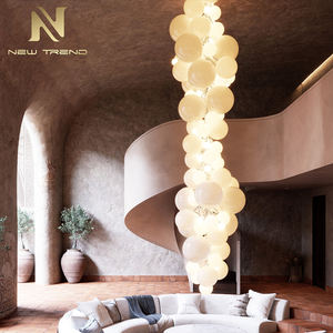 <span class=keywords><strong>Lampadario</strong></span> a LED in Vetro a Forma di <span class=keywords><strong>Palloncino</strong></span> per Decorazione Interna Contemporanea di Hotel, Hall, Villa e Scale - Product Image 4