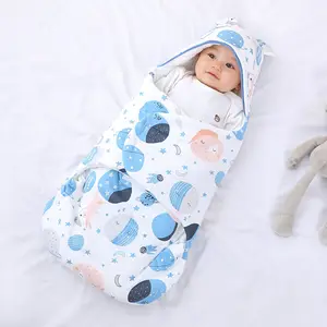 Bébé salle d'accouchement enveloppes enfants coton épaissi modèles sacs de couchage emmailloter couverture sac de couchage pur hiver bébé fournitures