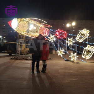 Luces Decorativas Navideñas LED 3D con Forma de Avión para Interiores, Clasificación IP65 para Uso en Exteriores, Centros Comerciales, Restaurantes, Salones de Eventos, Festivales - Product Image 6