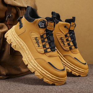 Chaussures noires, vertes et marron, chaussures de travail respirantes tendance pour hommes, chaussures de sport d'extérieur pour hommes - Product Image 3