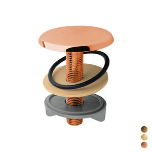 Capuchon de couvercle de trou en laiton plaqué or, diamètre 13 cm, pour accessoires de robinet de salle de bain - Product Image 1