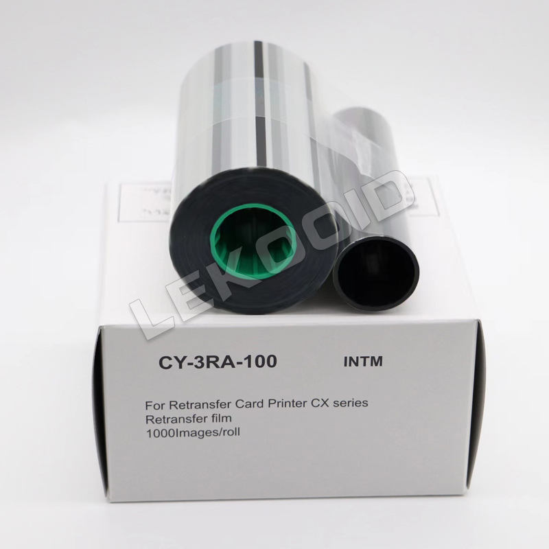 DNP CY-340-100D YMCK Ink Ribbon & CY-3RA-100 Re-Transfer Film for