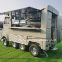 Camion de restauration élégant avec équipement de cuisine complet, voiture BBQ, voiture à hamburgers, voiture de rue. Disposer d'un CoC
