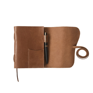 Journal en cuir rechargeable <span class=keywords><strong>de</strong></span> qualité supérieure fait à la main en cuir véritable couverture rigide avec pages lignées grand cahier <span class=keywords><strong>de</strong></span> voyage 120 feuilles cadeau OEM - Product Image 6