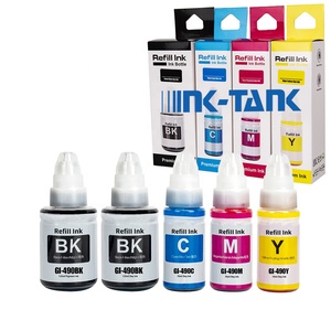 Tinta de Recarga Compatible Premium a Base de Agua INK-TANK GI-490 GI490 GI 490 para Impresoras <span class=keywords><strong>Canon</strong></span> <span class=keywords><strong>Pixma</strong></span> <span class=keywords><strong>G2400</strong></span> G2410 G2411 G3411 - Product Image 1