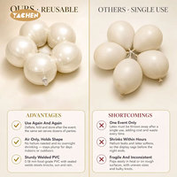 Kit d'arche de guirlande de ballons gonflables réutilisables en PVC YACHEN OEM pour décorations de mariages, anniversaires et événements