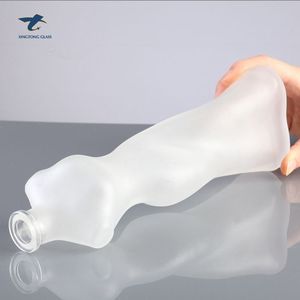Botella <span class=keywords><strong>de</strong></span> Vidrio <span class=keywords><strong>de</strong></span> Lujo Única <span class=keywords><strong>con</strong></span> Diseño <span class=keywords><strong>de</strong></span> <span class=keywords><strong>Calavera</strong></span> Esmerilada <span class=keywords><strong>de</strong></span> 200ml, 250ml, 750ml y 1L para <span class=keywords><strong>Vodka</strong></span>, Tequila y Whisky <span class=keywords><strong>con</strong></span> Tapa - Product Image 3