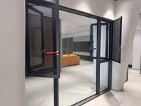 Fenêtre à battant double vitrage insonorisée en alliage d'aluminium JUNYAO, fabrication directe usine, 6063-T5 CE NFRC ODM pour salle de concert et villa