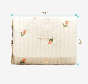 Organisateur de sac de bébé de conception de logo de fleur Mini imperméable couche-culotte fourre-tout <span class=keywords><strong>pliable</strong></span> voyage ensemble pour le cadeau de douche de bébé de maman - Product Image 6