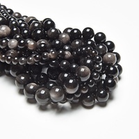 Pierre naturelle à facettes Aigue-marine Obsidienne Perles 6m 8m Rainbow Moonstone Argentee Gemstone Loose Stone Unique 6m 8m Perles naturelles