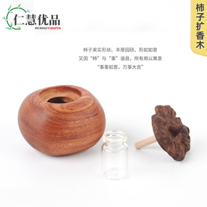 Solid Wood Persimmon <b>Diffuser</b> <b>Reed</b> <b>Diffuser</b> Hand Made Aromatic Home Decor Gift Set - Product Image 4