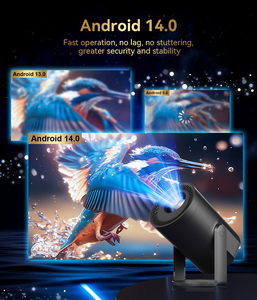 JUNUO Turn 1 Hot Selling Mini <b>Projector</b> 200Ansi 720P 1+8GB Newest Android 14 with BT Portable <b>Projector</b> for Home Use - Product Image 5