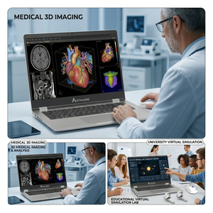 Ordinateur portable professionnel 4K 3D sans lunettes, 50 TOPS AI, 128 Go de mémoire unifiée, conception d'instruments de précision, prototypage CAO - Product Image 1