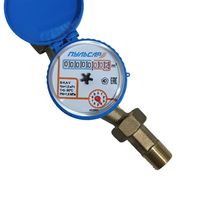 Yuxiang DN15 Class C Single-jet Dry Type IP68 Brass Body Water Meter 2.5M3/H Flow Rate 0.01-3.125M3/H Range 2 Years Warranty