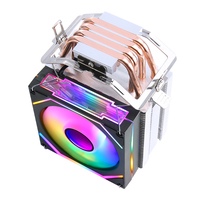 Ventilateur de refroidissement CPU QiuzAim 12e génération 1700 pour ordinateur, 2/4/6 caloducs, 90 mm, lumineux, 1150, refroidissement par air, 4 broches/PWM, silencieux, 1200