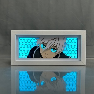 Lámpara Nocturna LED de Anime Blue Lock Seishiro Nagi, Caja de Luz Cuadrada con Diseño de Papel Recortado, Decoración para Habitación Infantil, Lámpara de Manga para Dormitorio - Product Image 1
