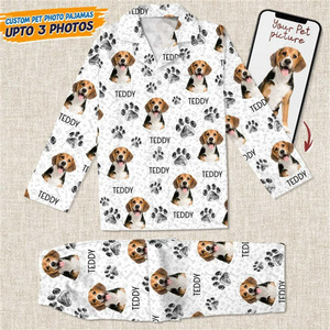 Pyjama d'été confortable en polyester doux à imprimé intégral pour adulte avec motif visage d'animal, idéal pour le dropshipping - Product Image 3