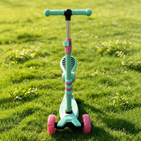 Trottinette pour enfants YILIEN en promotion, trottinette à trois roues avec LED et siège pliable, trottinette pour enfants de 3 à 6 ans
