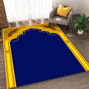 Tapis de prière antidérapant en velours matelassé doux Sejadah <span class=keywords><strong>Sandar</strong></span> Tapis de prière portable de luxe pour adultes pour musulmans confortable pour la salle de bain - Product Image 4