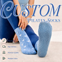 Chaussettes de sport antidérapantes brodées pour femme, respirantes, mignonnes, pour yoga et Pilates, nouvelle collection