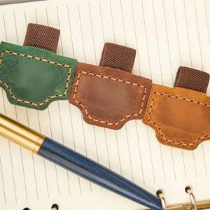 Pu Leather Soft Magnetic Textbooks Concise Fashion Notebook Clip Magnet Multi-Colored <b>Bookmark</b> <b>Gift</b> for Read Lovers - Product Image 3