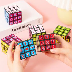Cubo de Rubik educativo 3x3 para niños, juguete de inteligencia que estimula el cerebro con letras y números, cubo mágico de 4 a 7 años - Product Image 1