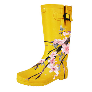 מגפי גומי ארוכים נגד החלקה ועמידים למים לנשים, הדפסה בהתאמה אישית בסיטונאות - Product Image 1