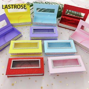 थोक 25 मिमी की पलक के मामले में गैंडा हीरा पैकेजिंग बॉक्स अनुकूलन योग्य ओम फुल स्ट्रिप पलकों - Product Image 4