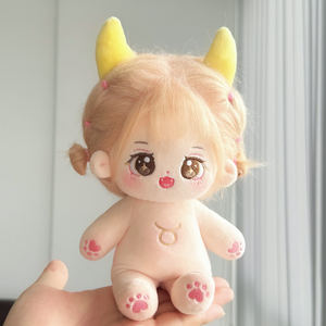 Doce constelaciones niños pequeños lindo peluche anime bebé algodón muñeca niña ropa hecha a mano muñeca peluche kawaii muñecas algodón - Product Image 4