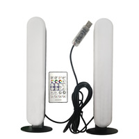 Lampe d'ambiance LED colorée pour bureau, alimentée par USB, avec télécommande et application, son de qualité gaming, éclairage intelligent, directement de l'usine